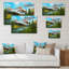 «Beautiful Spring River in Mountain II», reproduction d'art sur toile-255477919-255477931
