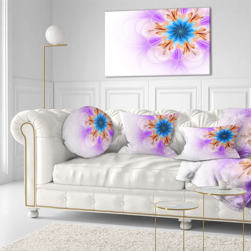 Coussin lombaire en fleur symétrique floral