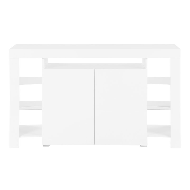 Riddick 150.5cm Sideboard, White High Gloss, Without Led Lighting