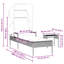 Chaise longue Ebern Designs avec auvent et table en rotin de polyester brun-1934403594