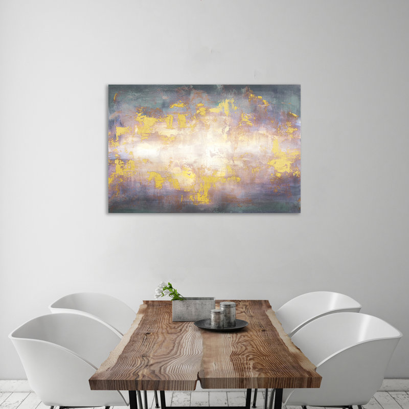 "Sunrise Pastel Abstract II", toile tendue par Mercer41, H 32 po x l 48 po x P 1,5 po