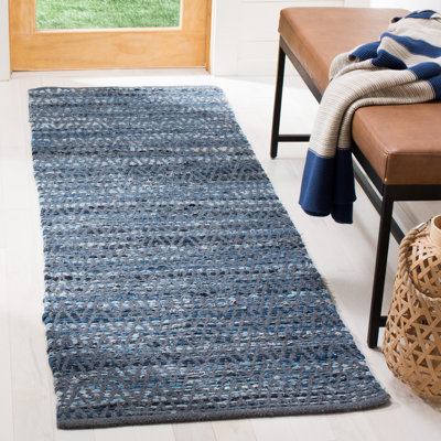 Tapis à chevrons performance tissé à la main Montauk