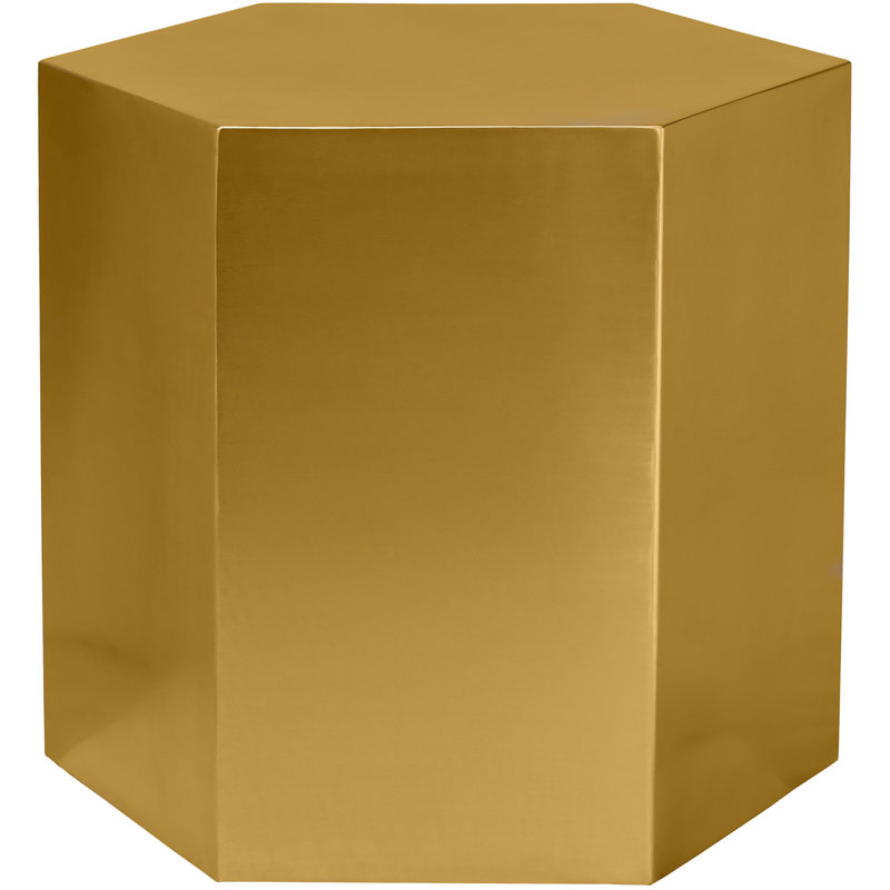 Elem End Table, Gold