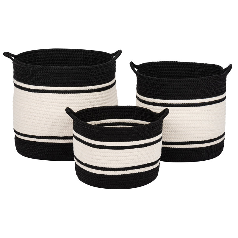 Panier en polypropylène Outland, Noir, H 18 po x l 20 po x P 20 po