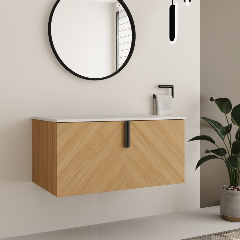 Base de meuble-lavabo simple 36 po Caldicot, armoire de base sans lavabo