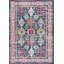 Tapis bleu marine à motif abstrait Kymiere-533200898