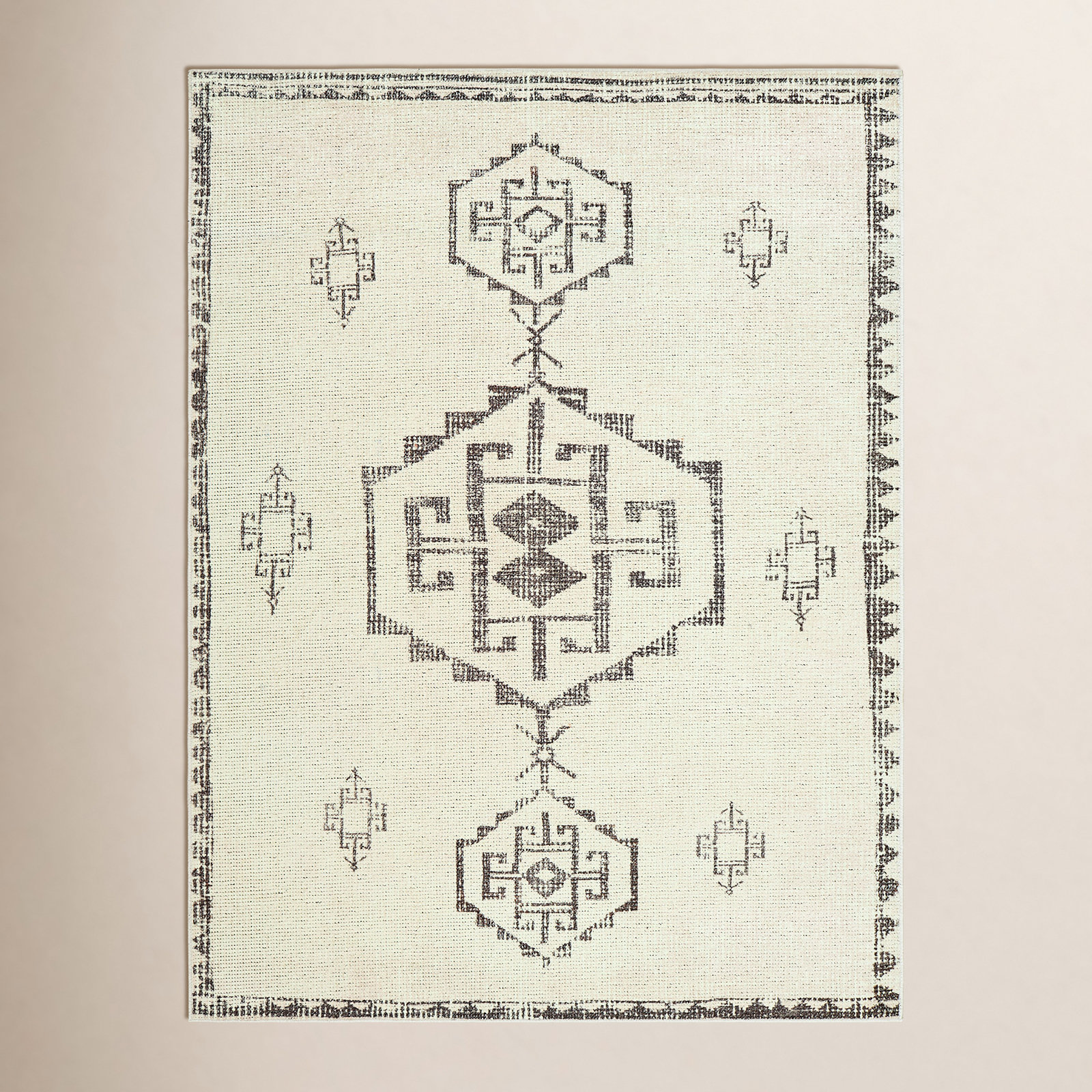 Becki Owens x Surya Solana Vintage Pewter/Beige Area Rug, Runner 2'7" x 7'3"