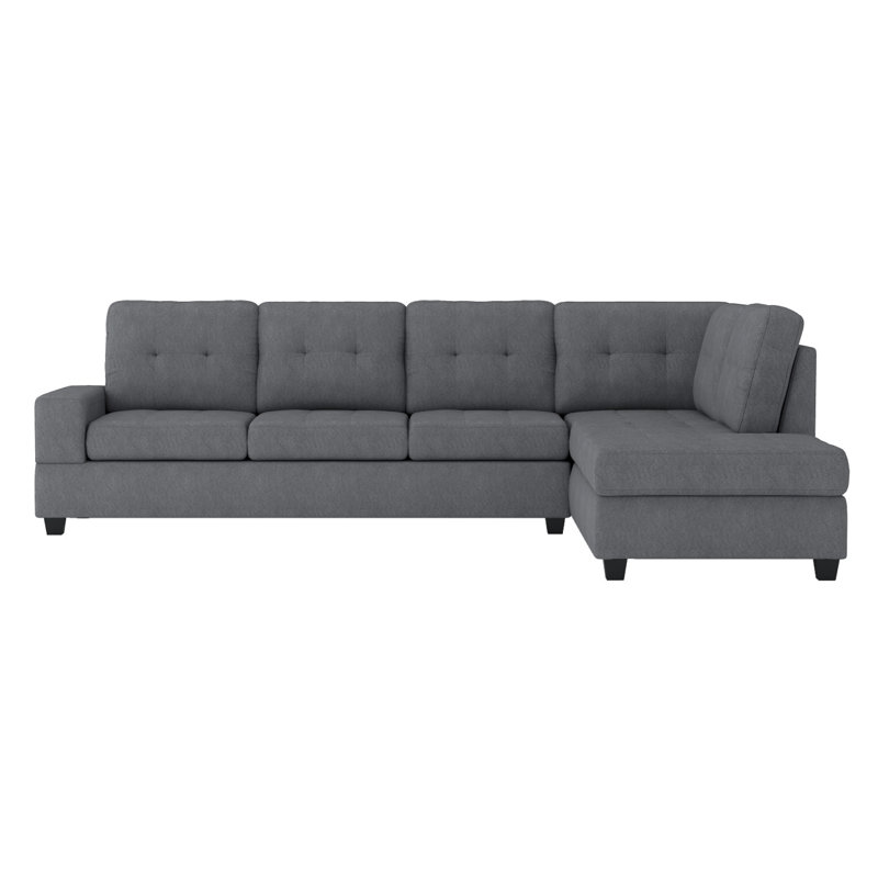 Canapé modulaire réversible 2 pièces Modern Canapé, Gris foncé