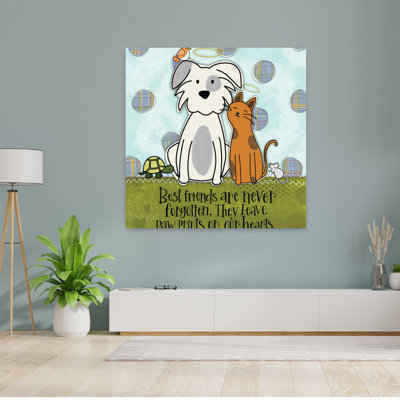 Contemporary Best Friends With Pets Dog Art