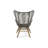 Explorer Upholstered Accent Chair with Ottoman
