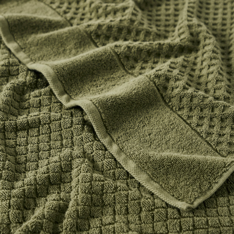 Olive Green Heavyweight Cotton Terry 6-Piece Towel Set