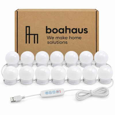 Boahaus 14 Bulbs Hollywood Lights Add-On for Vanity and Mirrors