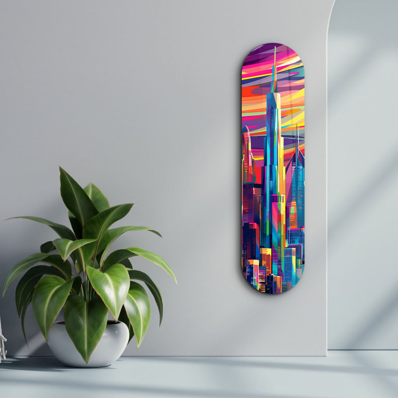 Peinture décorative en verre trempé