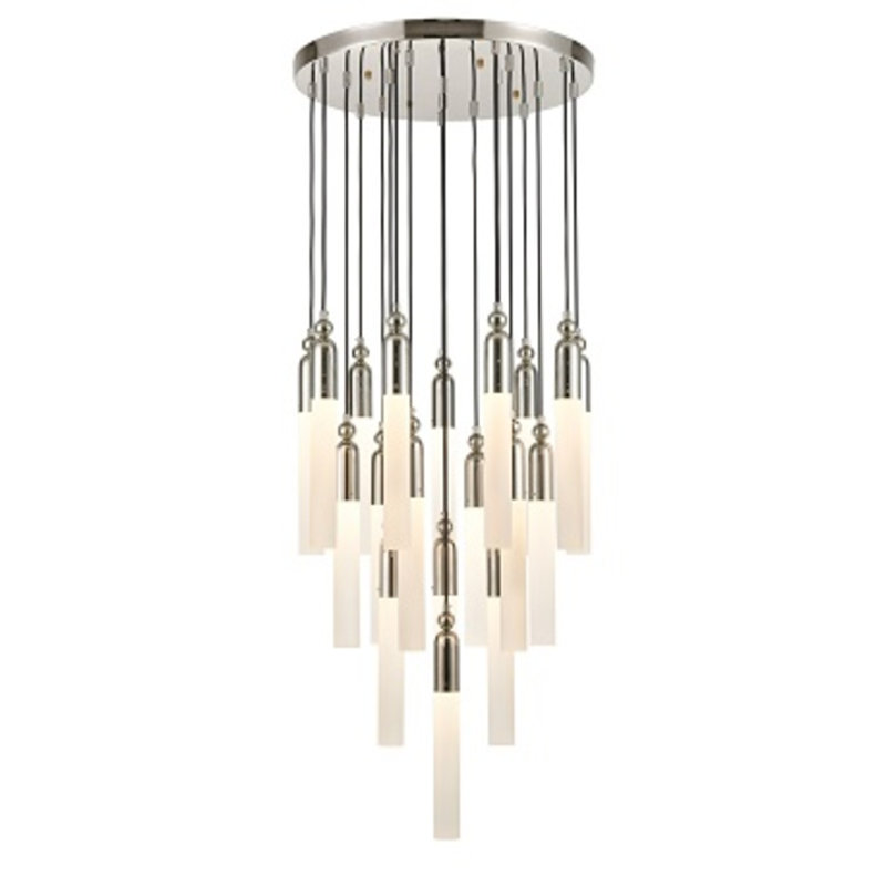 Fusion 19 - Light Cluster Pendant, Polished Nickel