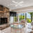 48"  5 - Blade LED Smart Flush Mount Ceiling Fan with Remote Control and Light Kit Included.-1466076140