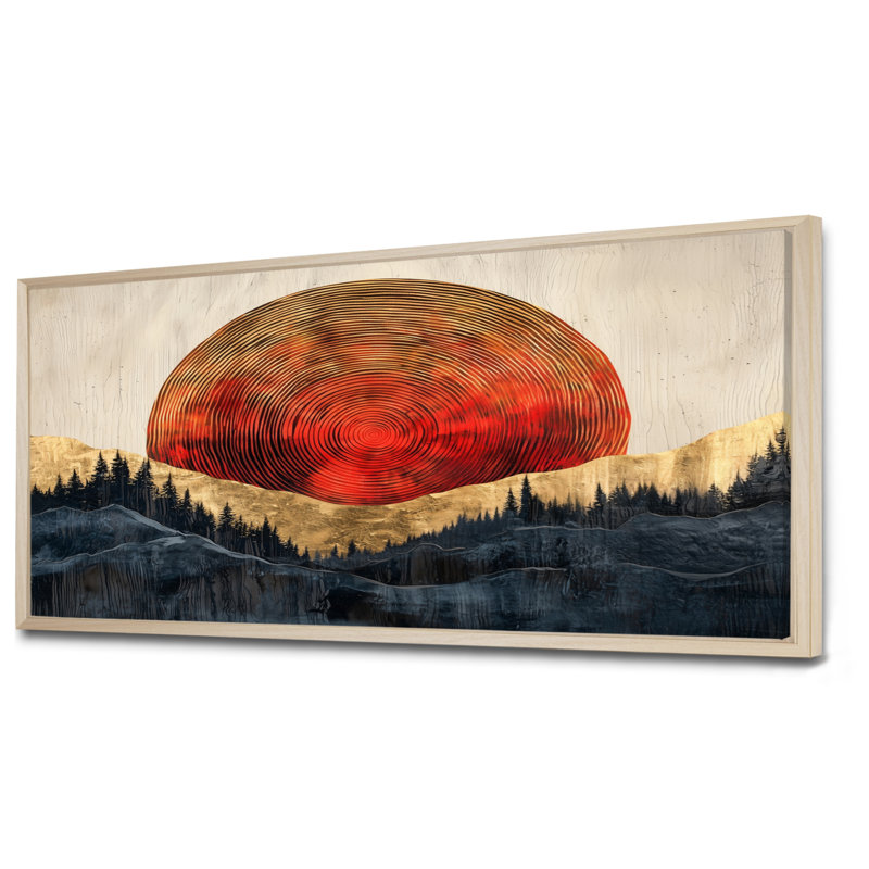 Graeff - Landscapes Canvas Art Print, H 28 po x l 60 po, Cadre flottant, Crème, crème