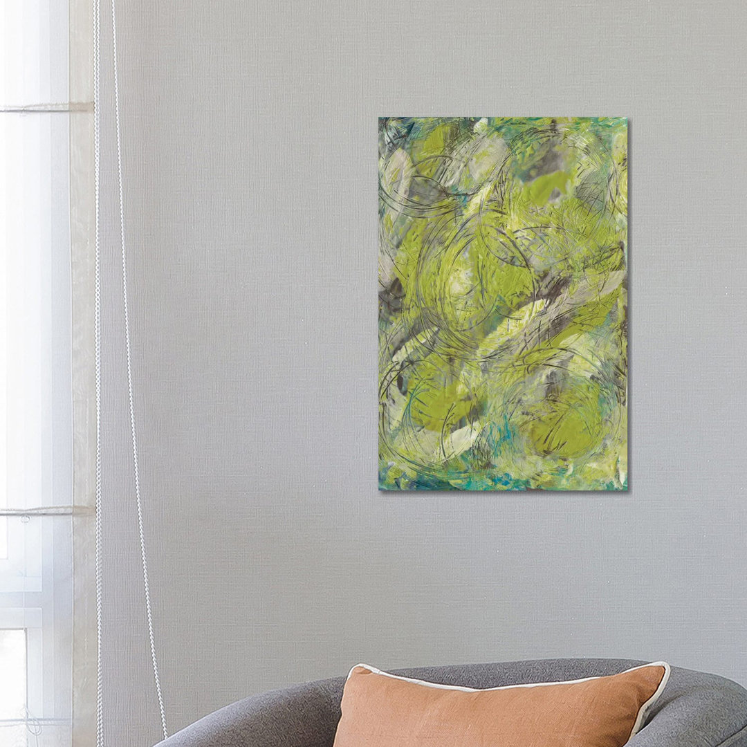 Citron Circuit II by J. Holland - Wrapped Canvas Gallery-Wrapped Canvas Giclée