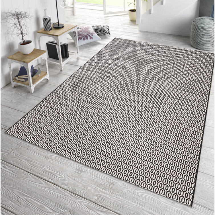 Meadow Flatweave Black Rug