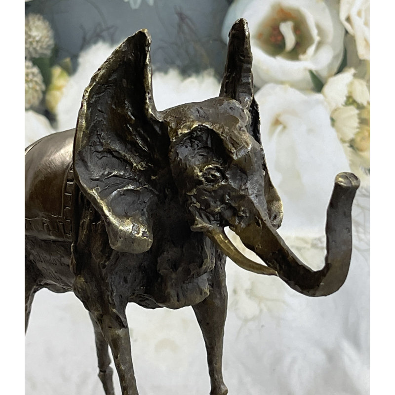 Salvador Dali Elephant With Long Legs Bronze Sculpture Art Deco Statue Figurine
