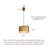 Retro American Hemp Rope Solid Wood Chandelier