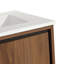 Meuble-lavabo moderne avec lavabo supérieur simple et 2 portes à fermeture douce