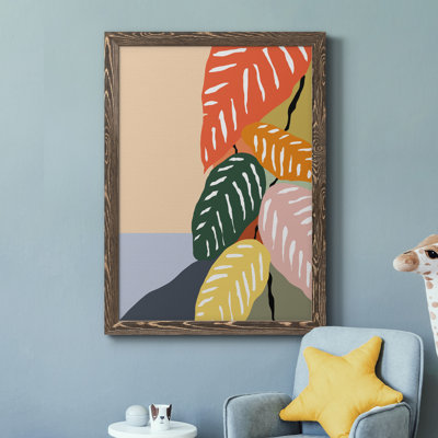 Plante tropicale II - peinture sur toile encadrée