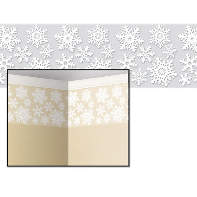 Bordure de Noël flocon de neige