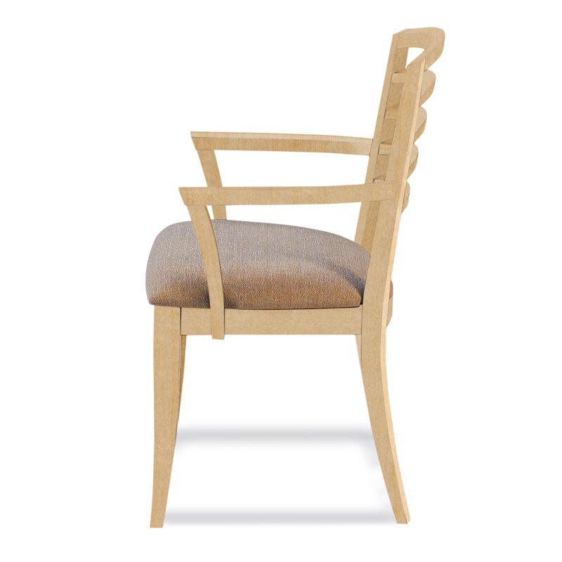 Chaise en bois massif Peter Francis, Sunbrella - spectre colombe, Naturel