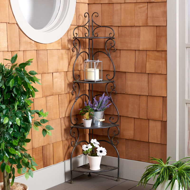 Support pour plante Vangesa, Noir antique