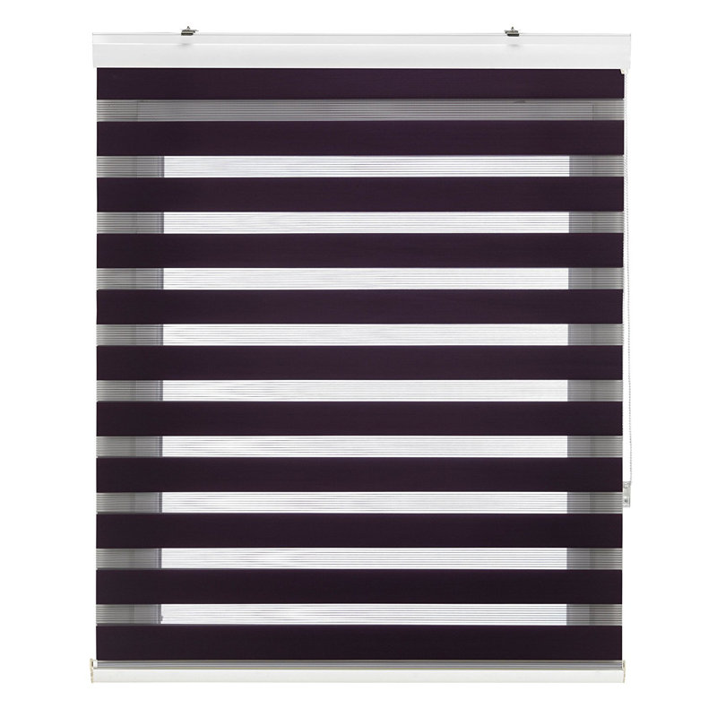 Semi Sheer Zebra Shades, 250 cm L x 145 cm W, Violet