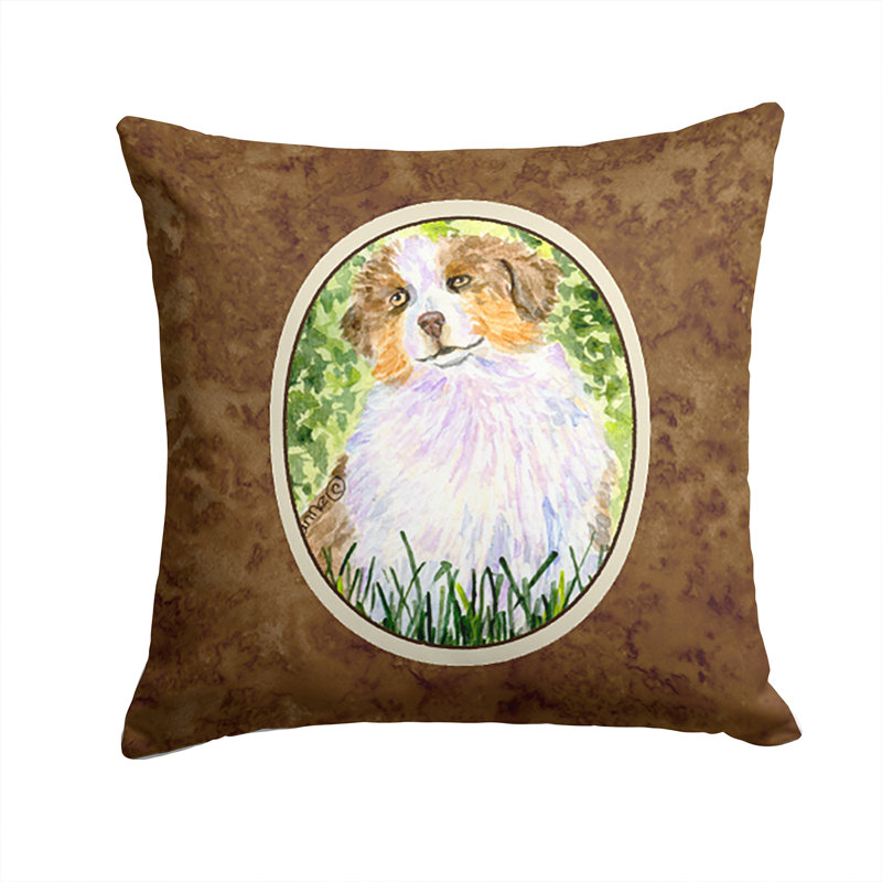 Australian Shepherd Brown Indoor/Outdoor Throw Pillow