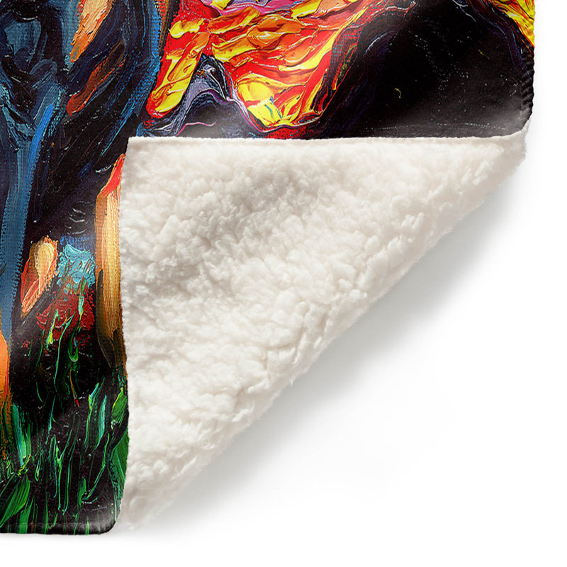 Couverture sherpa doux , 51 po x 60 po