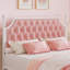 Ensemble de chambre à coucher 3 pièces, lit à baldaquin en métal avec tiroirs de rangement-1047722737-1047722741
