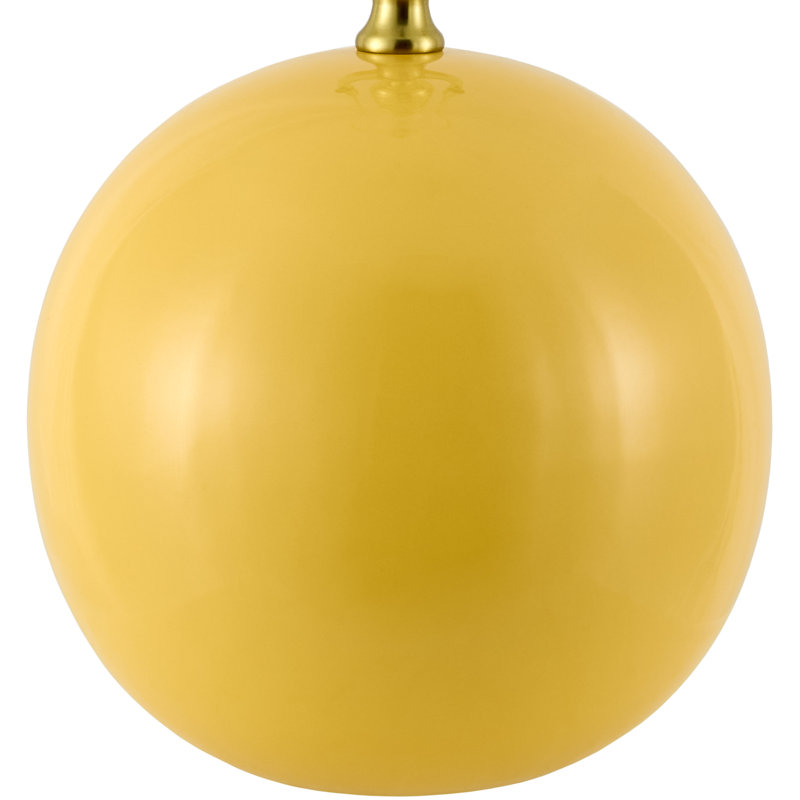 Lampe de table sphérique Havrilka, Jaune