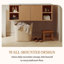Armoire de salle de bain 48 po en noyer avec comptoir, sans lavabo-138115466