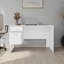 Bureau, 2 tiroirs, blanc