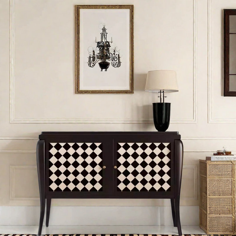 Retro Style Double Door Porch Cabinet Accent Cabinet