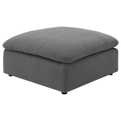 Jaequan Square Upholstered Ottoman Charcoal