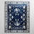 Non-Slip Machine Washable Blue Cream Area Rug For Living Room, Hallway Runner, Entryway Rug-985844895