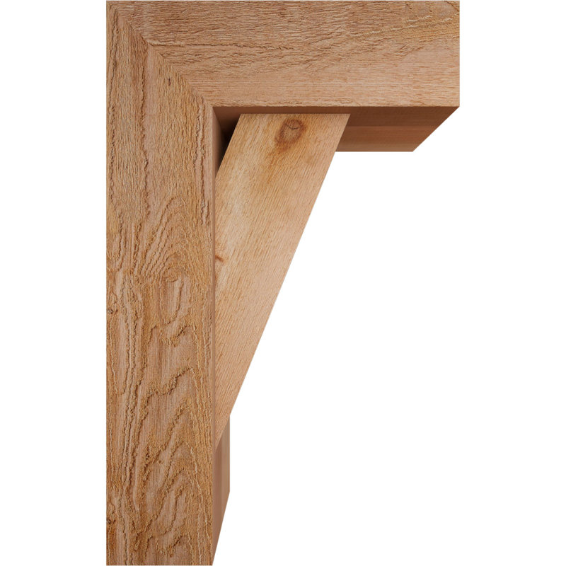 Support de bloc traditionnel avec entretoise décalée, 32 x 20, Cèdre rouge occidental de l 8 po (scié brut)