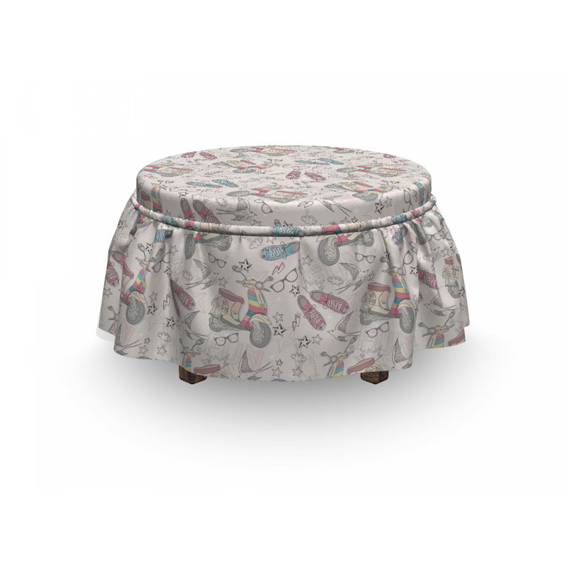 Housse pour repose-pieds amusant grunge adolescent jeunesse