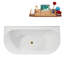 Baignoire autoportante 63 "avec drain interne Streamline-101697711