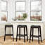 Tabouret de bar 30 po cerise avec siège en cuir reconstitué confortable - Relax In Style Cherry-1354006882-1354006894
