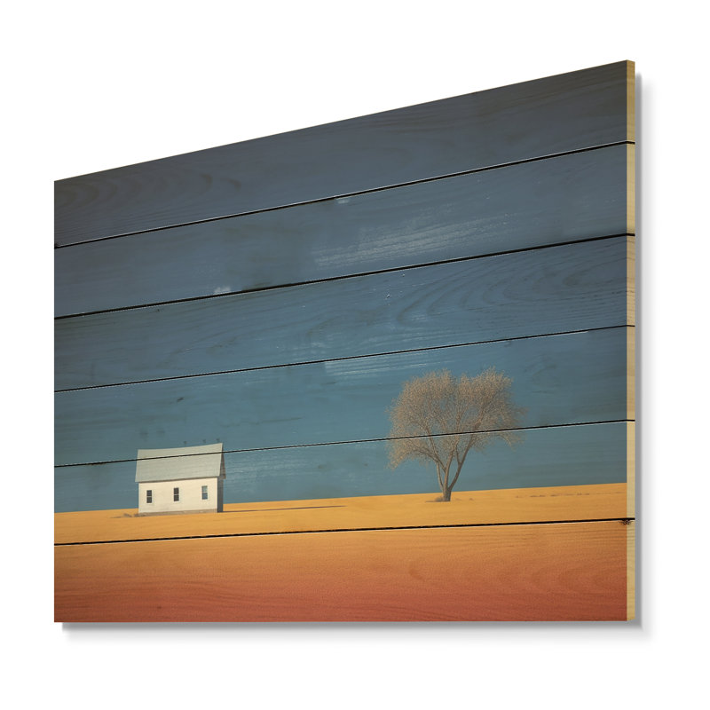 Prayies Endless Horizons - prairies, art sur bois de pin naturel, H 30 po x l 40 po
