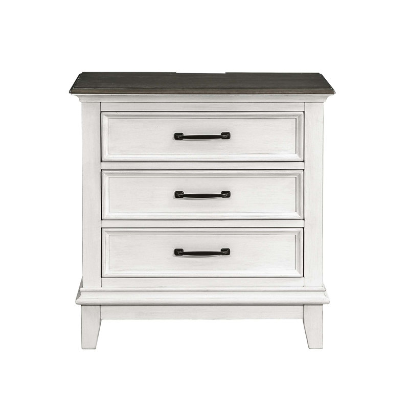 Table de chevet 3 tiroirs Classic Farmhouse