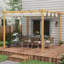 Pergola en métal 10 pi avec toile-94286575-94286574