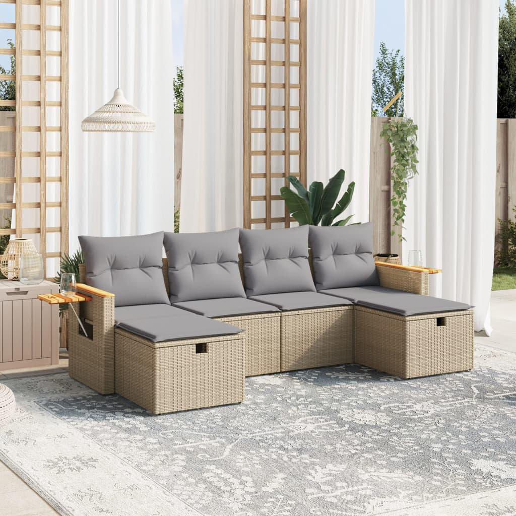 Gartensofa mit Kissen