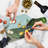 Ambesonne Wine Tempered Glass Cutting Board Views of Vineyards Grapes Multicolor