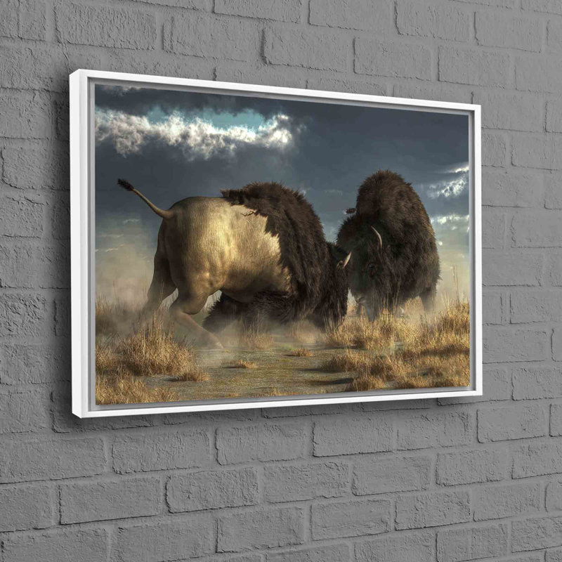 Print on Canvas, 60 cm H x 90 cm W, Floater Framed Print without Mat, White