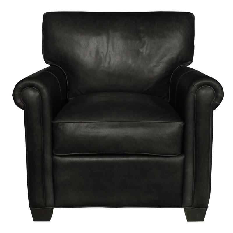 Bordeaux Leather Chair And A Half, Espresso, Mocha (La Royale)